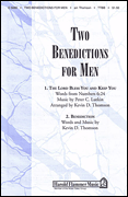 Two Benedictions for Men TTBB choral sheet music cover